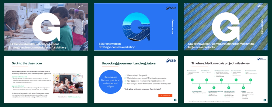 Slides of training materials