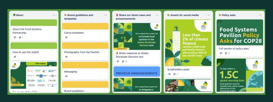 Preview of the Food Systems Pavilion digital toolkit