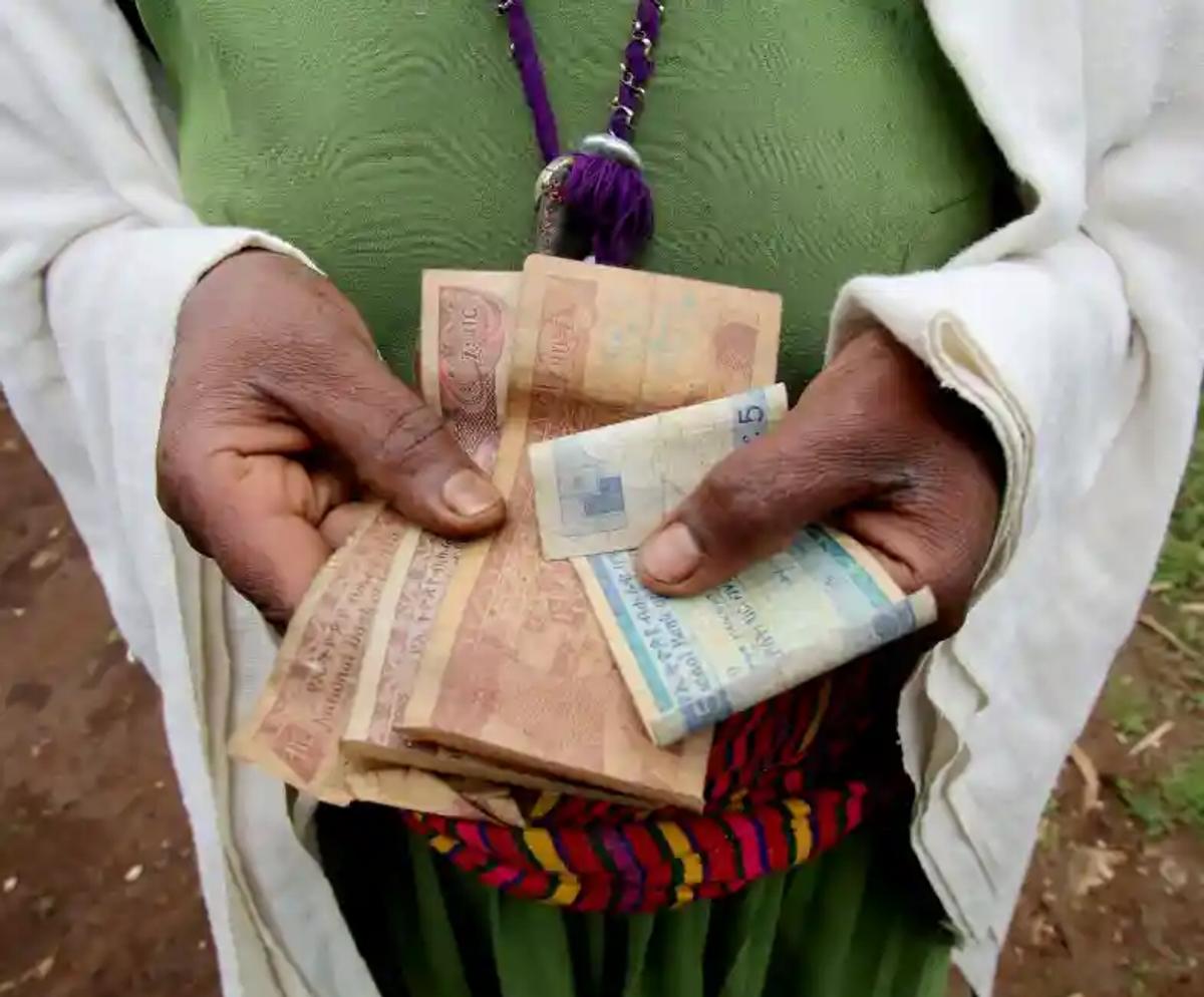 Person with money in their hands