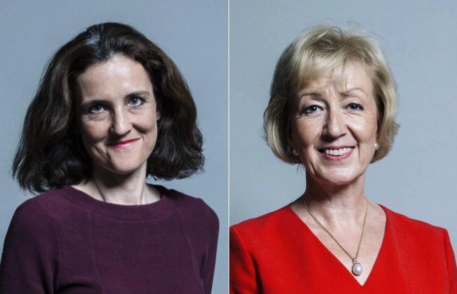 Side by side photo of two white women.