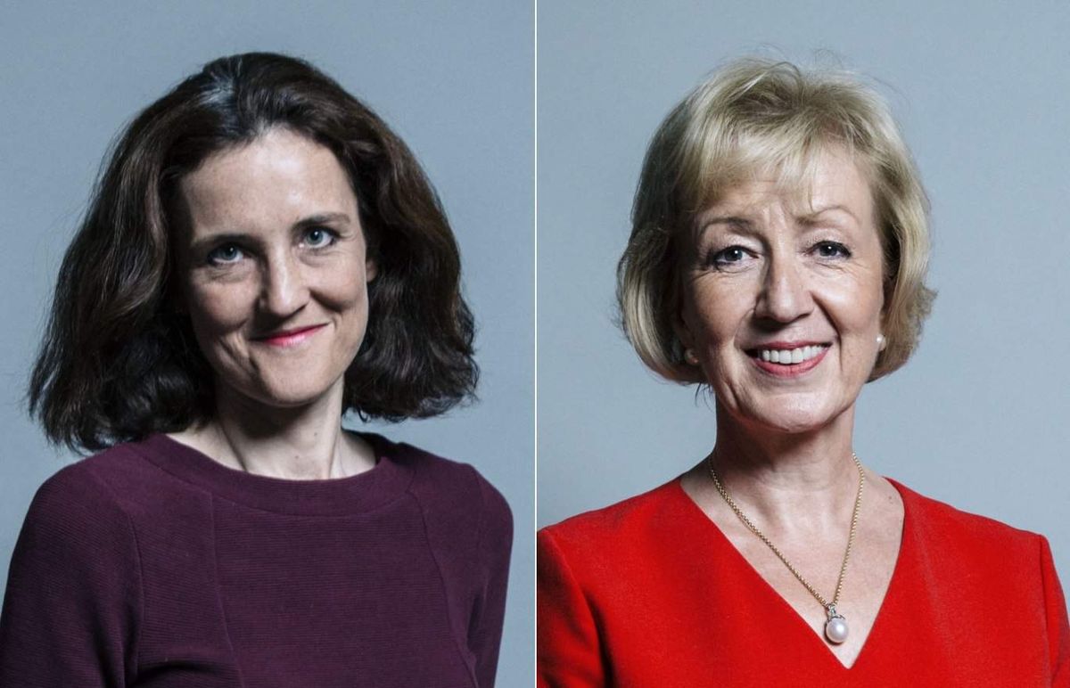 Side by side photo of two white women.