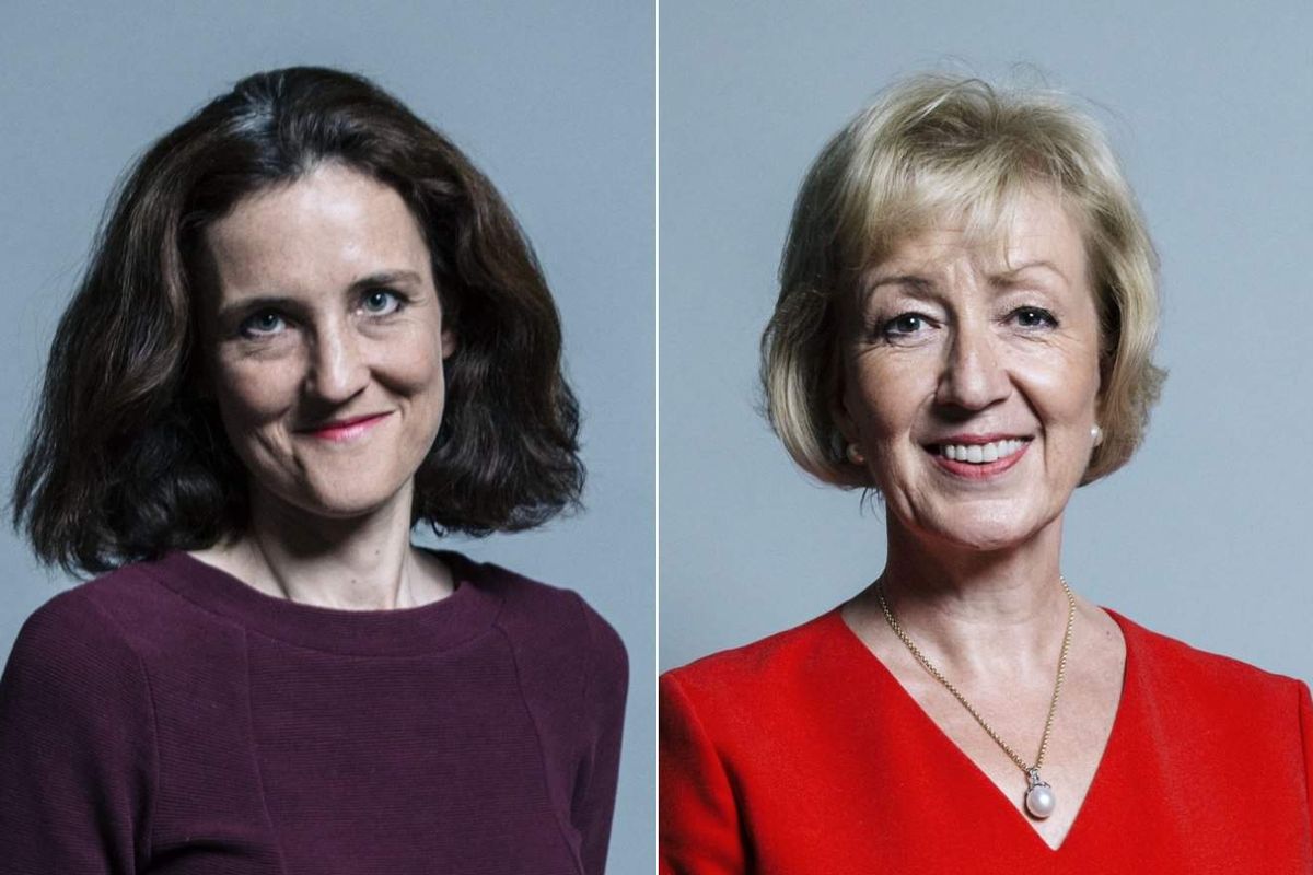 Side by side photo of two white women.