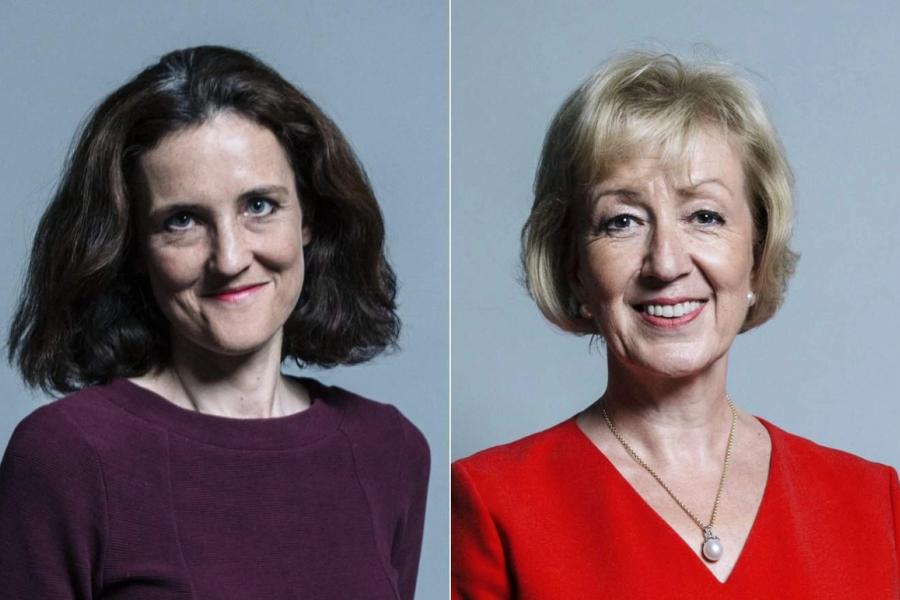 Side by side photo of two white women.