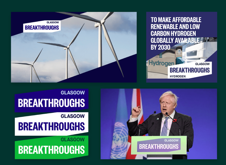 Example of the brand identity for Breakthroughs 