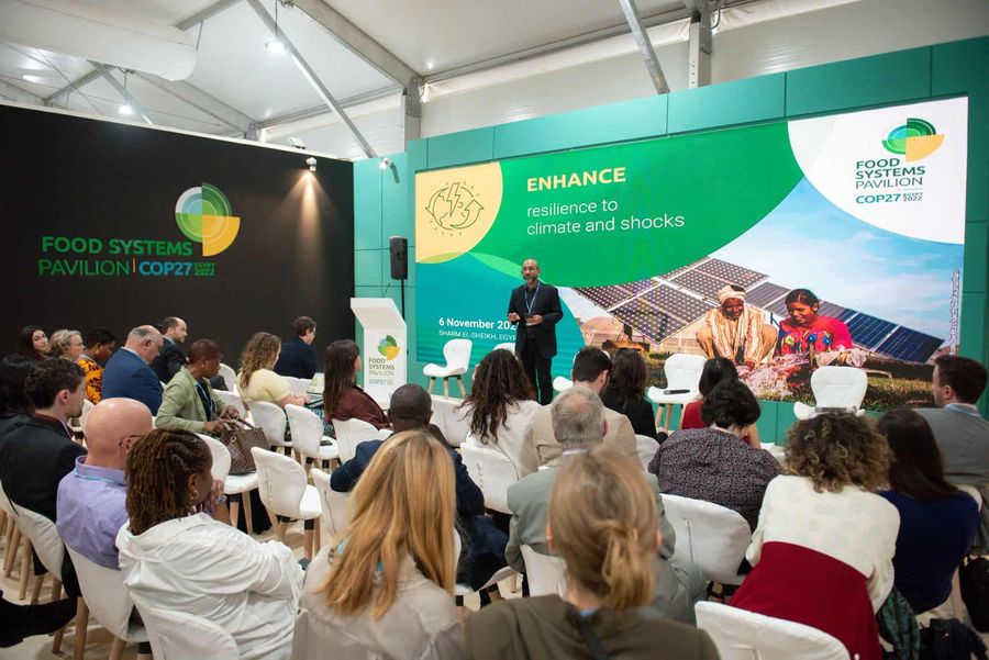 Picture of the Food Systems Pavilion at COP27