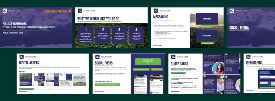 The Integrity Council for the Voluntary Carbon Market Communications Toolkit