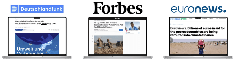 Preview of media articles published covering the That's Not New Money campaign