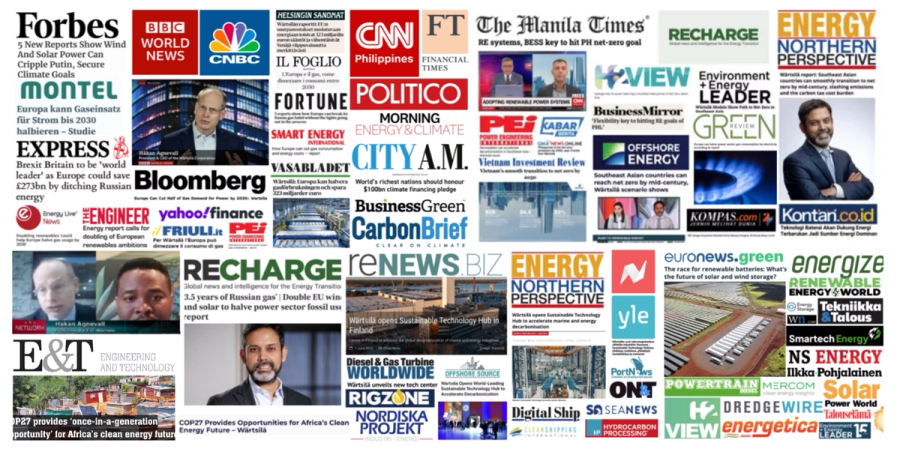 Logos of news outlets