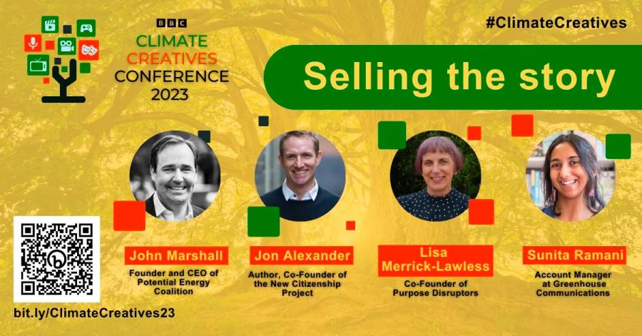 Poster for Climate Creatives Conference 2023