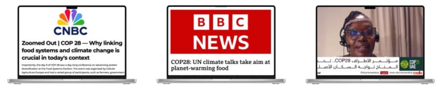 Preview of the top media articles covering the Food Systems Pavilion