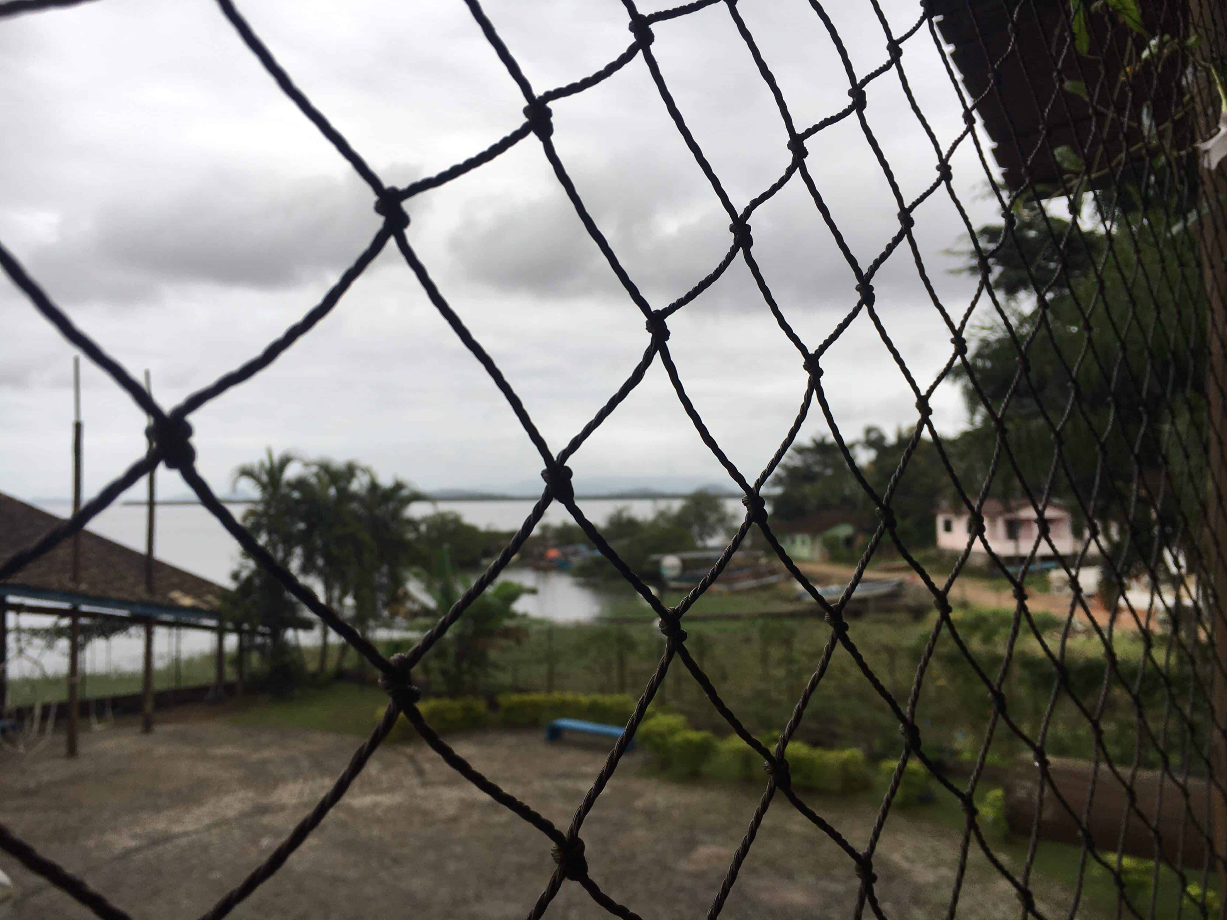 Picture of chain link wire fence