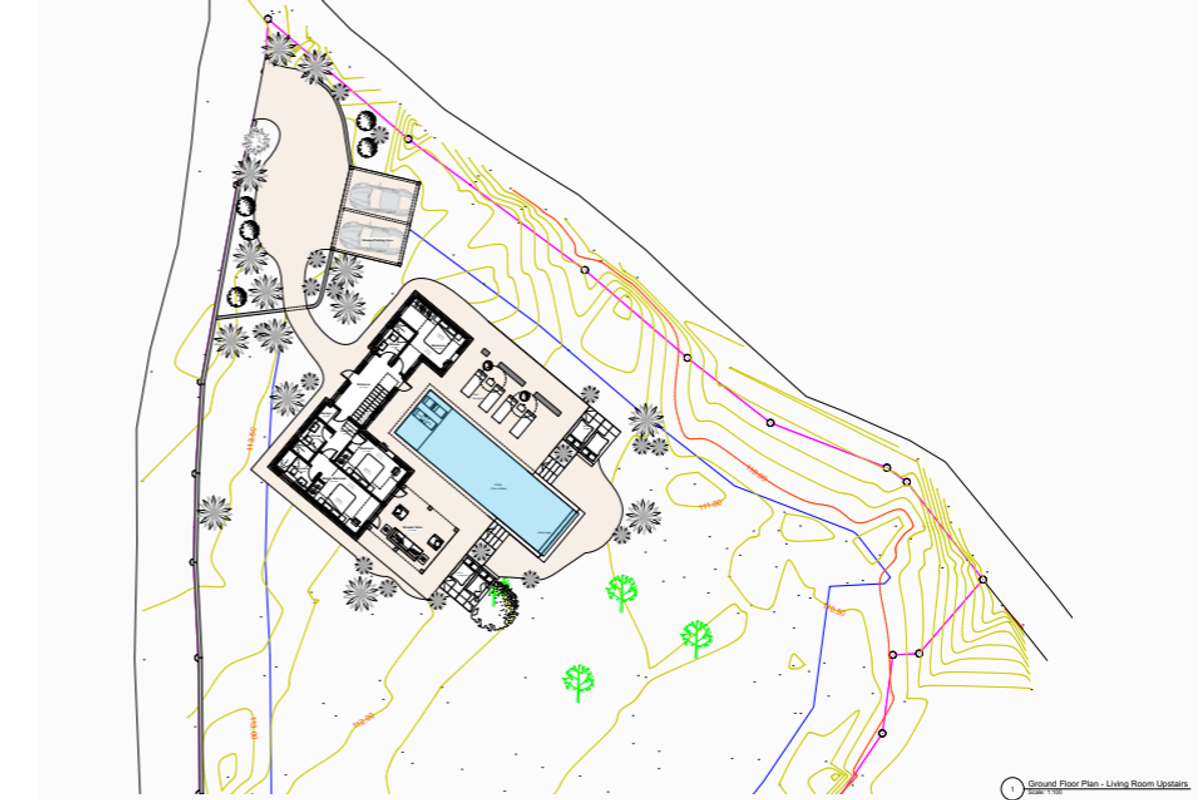 Ground Floor Site Plan - Bedrooms downstairs