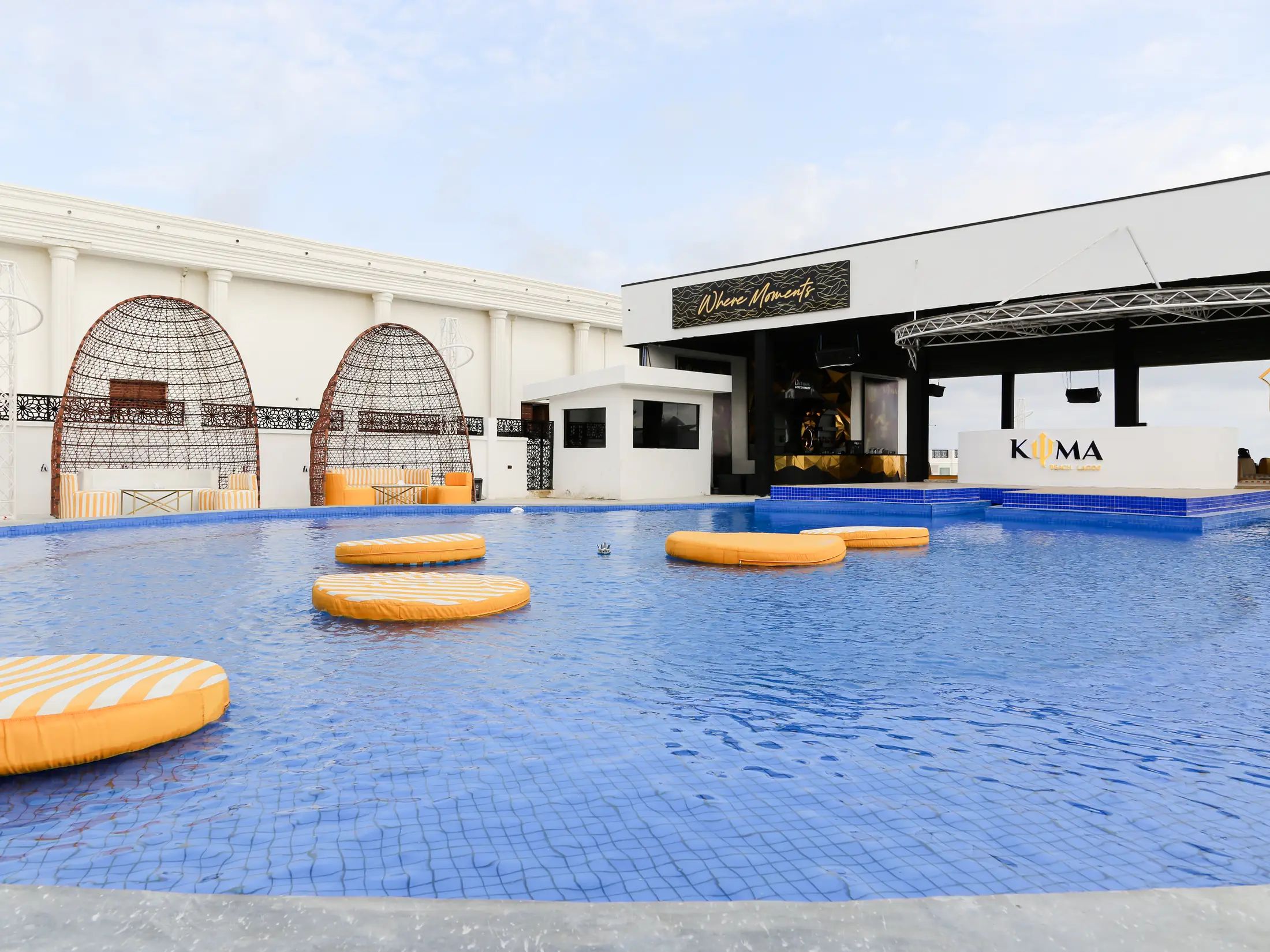 The pool at KYMA by day