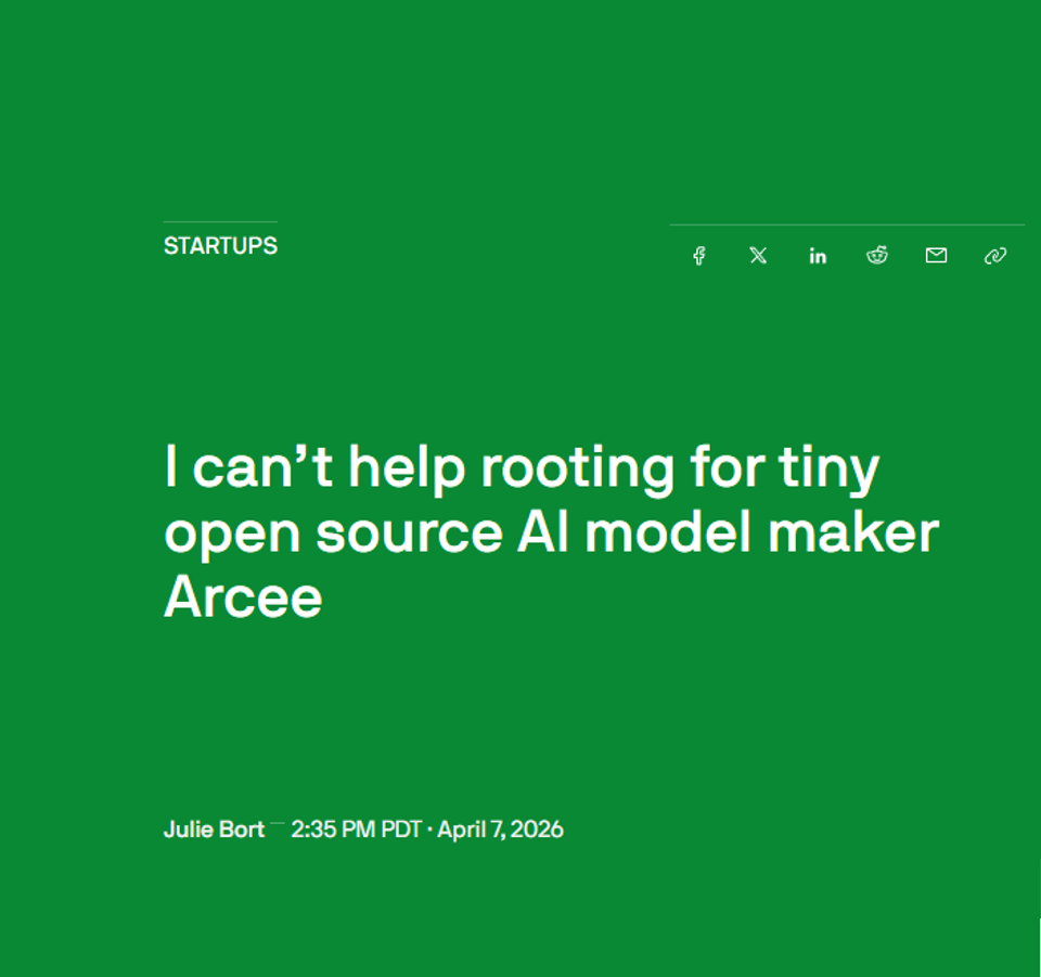 I can’t help rooting for tiny open source AI model maker Arcee