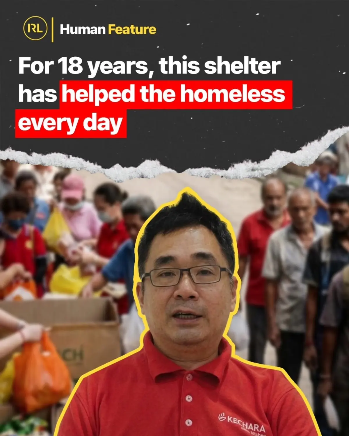 Helping the homeless daily for 18 years
