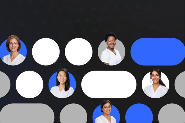 Portraits d'assistantes dentaires en tenue blanche, visuel du guide recrutement Recept AI