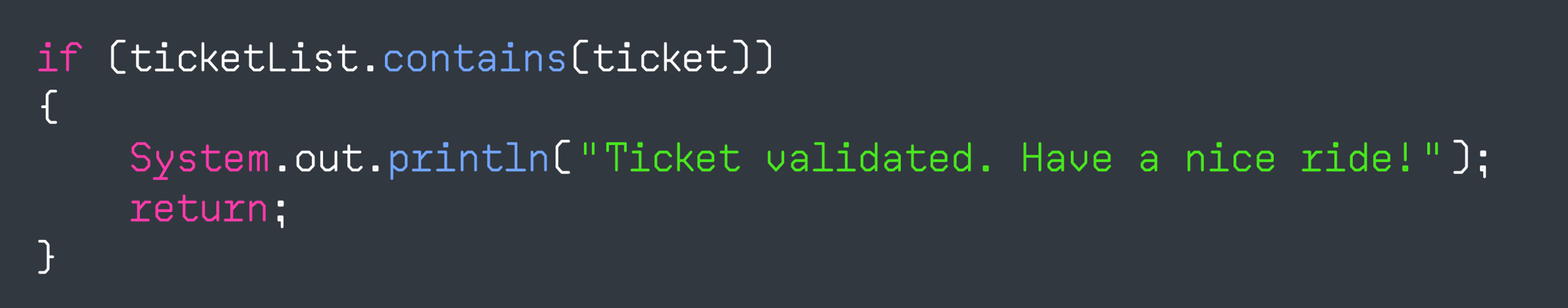 This is what it may look like when we write code