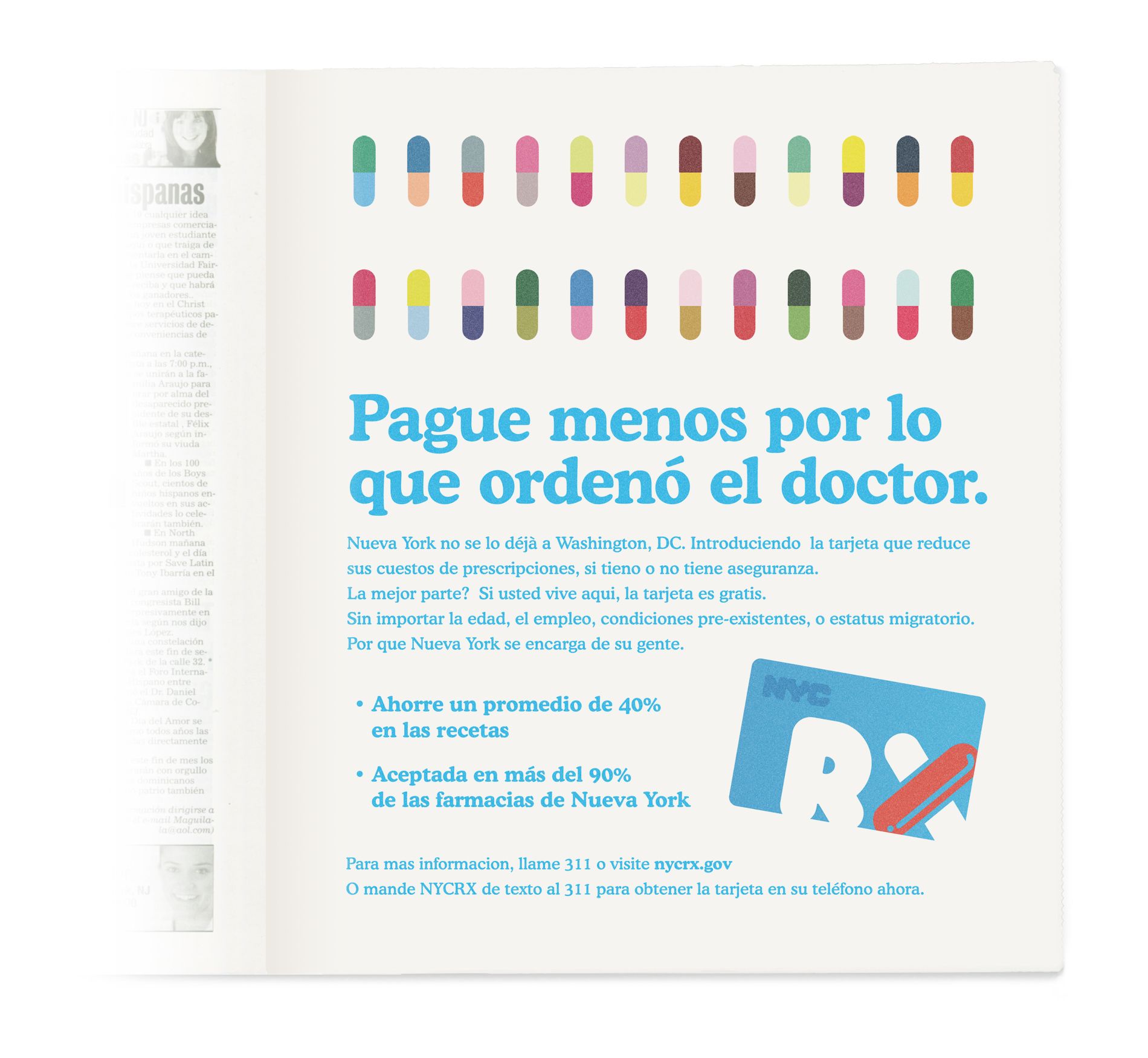 Advertisement in newspaper