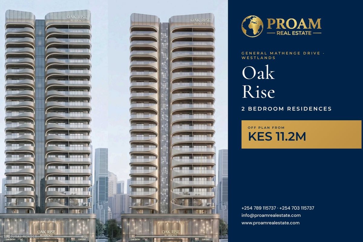 2 Bedroom Apartments for Sale at Oak Rise, General Mathenge Drive, Westlands