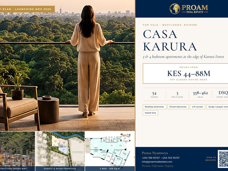 Casa Karura | Luxury 3 & 4 Bed Apartments by Karura Forest, Westlands