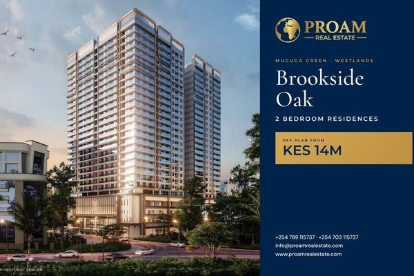 2 Bedroom Apartments for Sale in Westlands | Brookside Oak