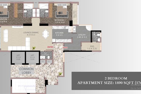 2-Bed Apartment for Rent Westlands — Mwanzi Road