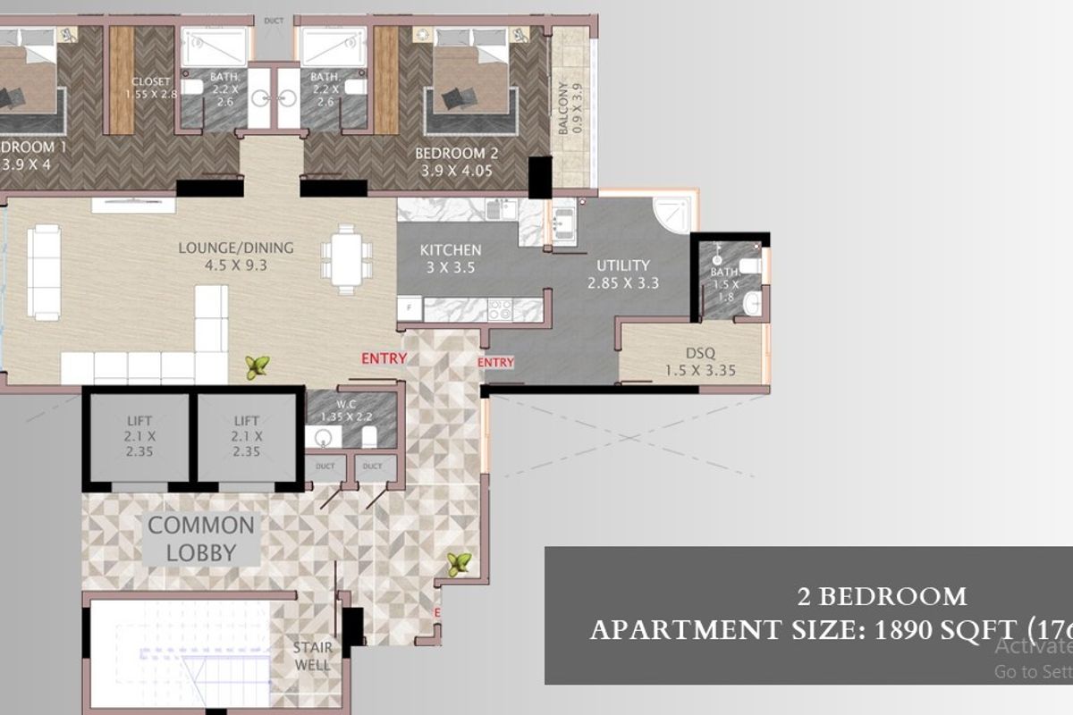 2-Bed Apartment for Rent Westlands — Mwanzi Road