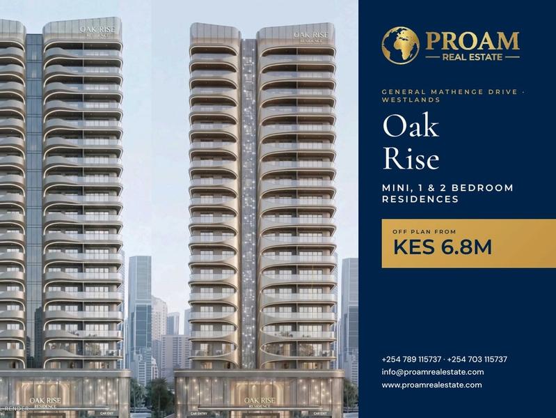 Mini 1 Bedroom Apartments for Sale, Westlands | Oak Rise