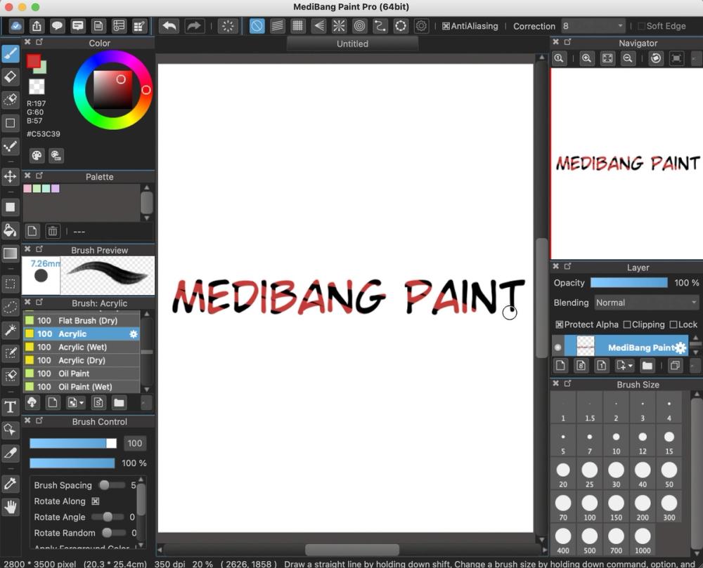 MediBang Paint manga comic tools UI screenshot MediBang Paint manga comic tools UI screenshot