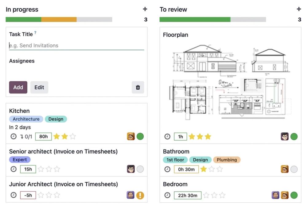 Odoo business management application product UI Odoo business management application product UI
