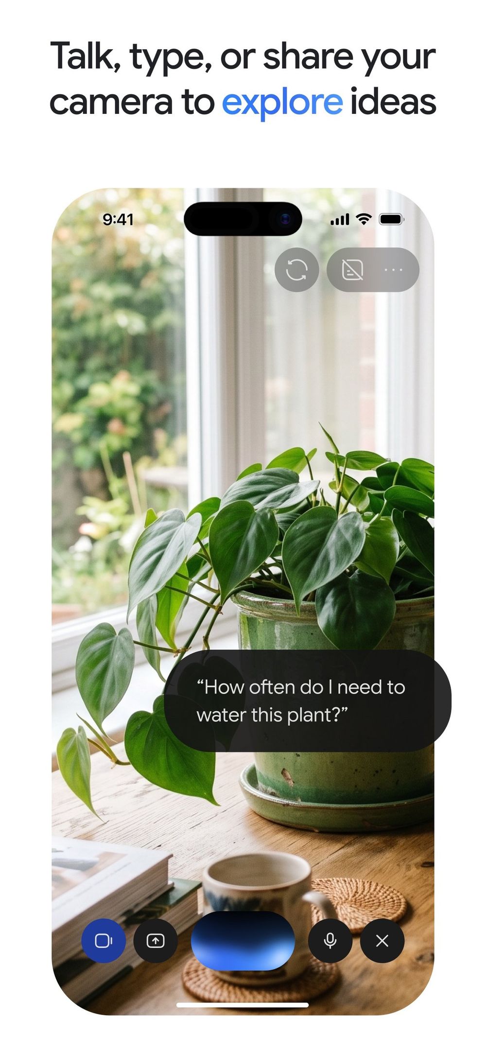 Google Gemini iPhone app product UI