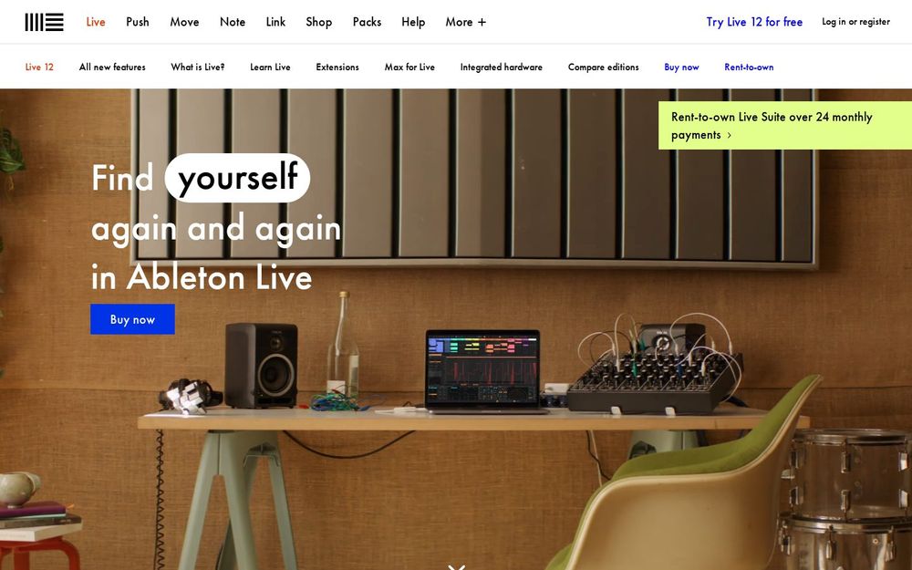 Ableton Live product page