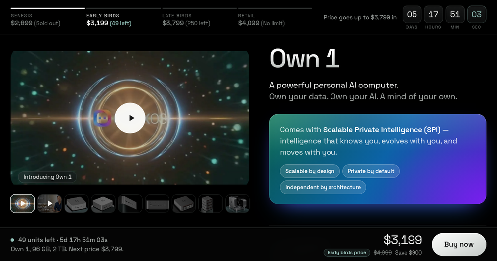 Own 1 homepage Own 1 homepage