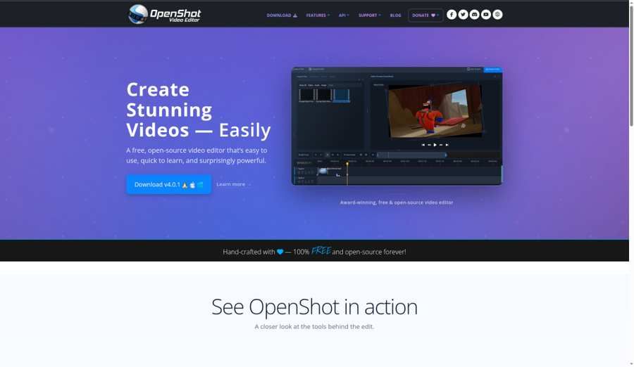 OpenShot timeline