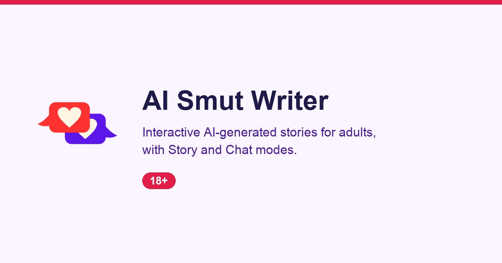 AI Smut Writer — interactive AI-generated stories for adults AI Smut Writer — interactive AI-generated stories for adults