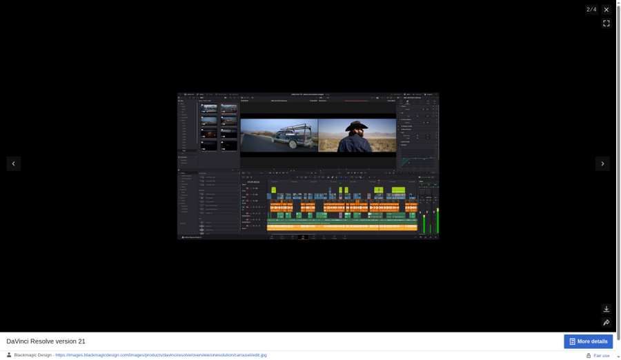 DaVinci Resolve timeline