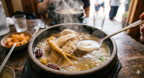 [K-Food] "Yi-yeol-chi-yeol" – Beat the July Heat with Hot Ginseng Chicken Soup! 🍗🔥