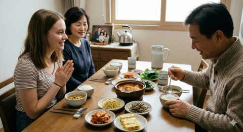 [K-Life Guide] Wait, I shouldn't eat like they do in K-Dramas? 😱 Top 3 Korean Homestay Table Manners (ft. The Secret of the Spoon)