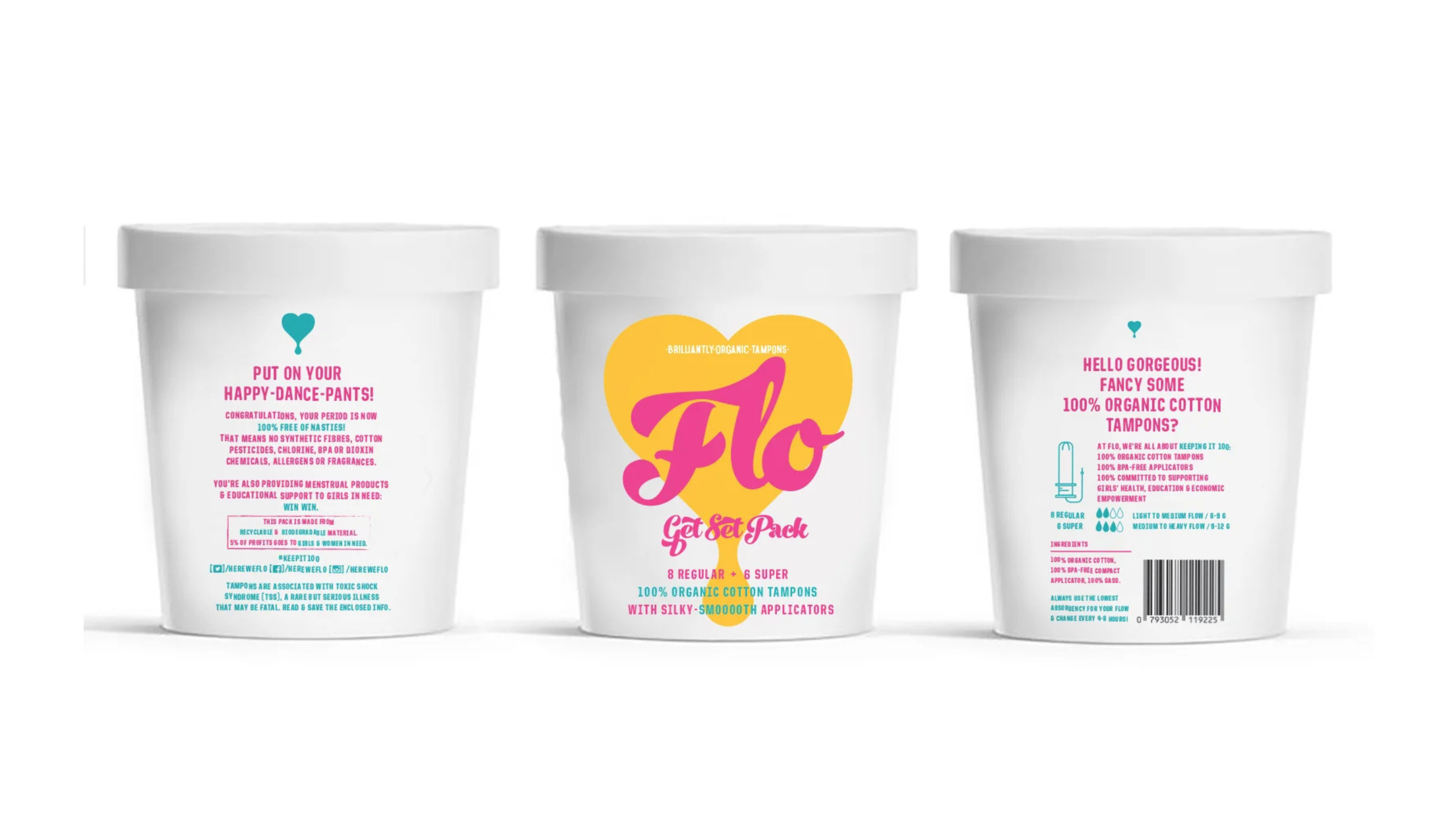 Flo organic tampons