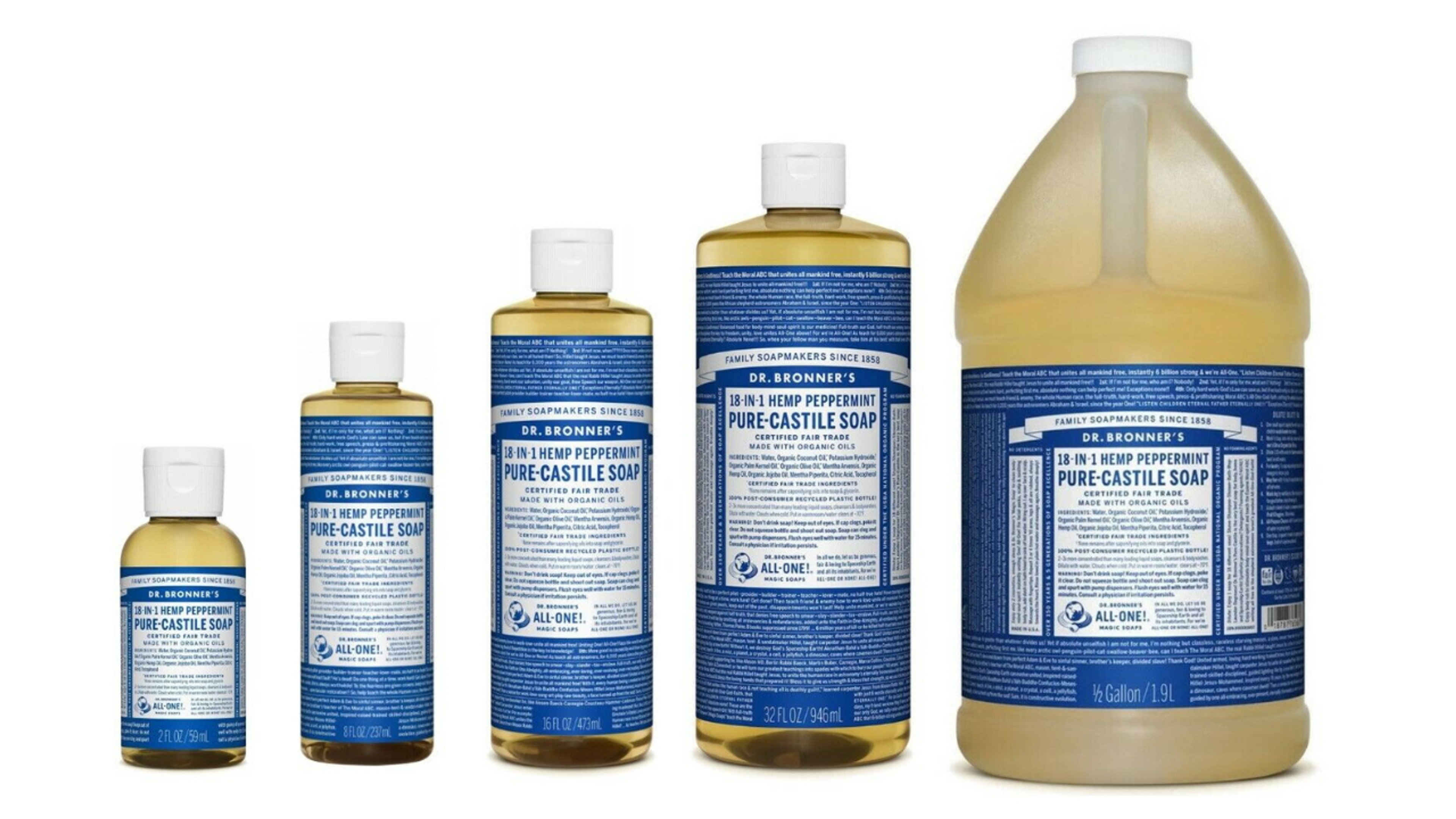 Dr. Bronner's laundry soap