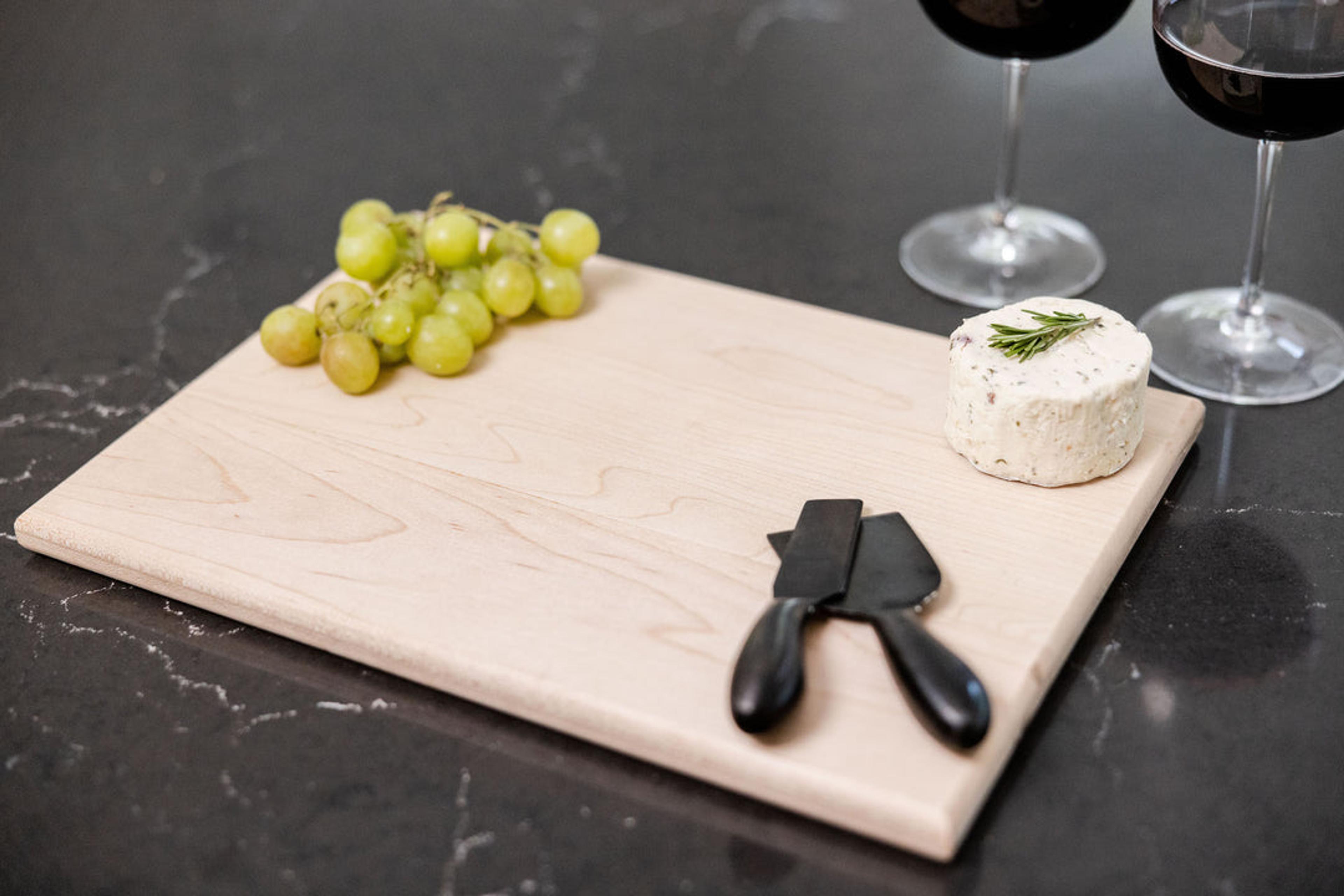 maple and walnut cutting board