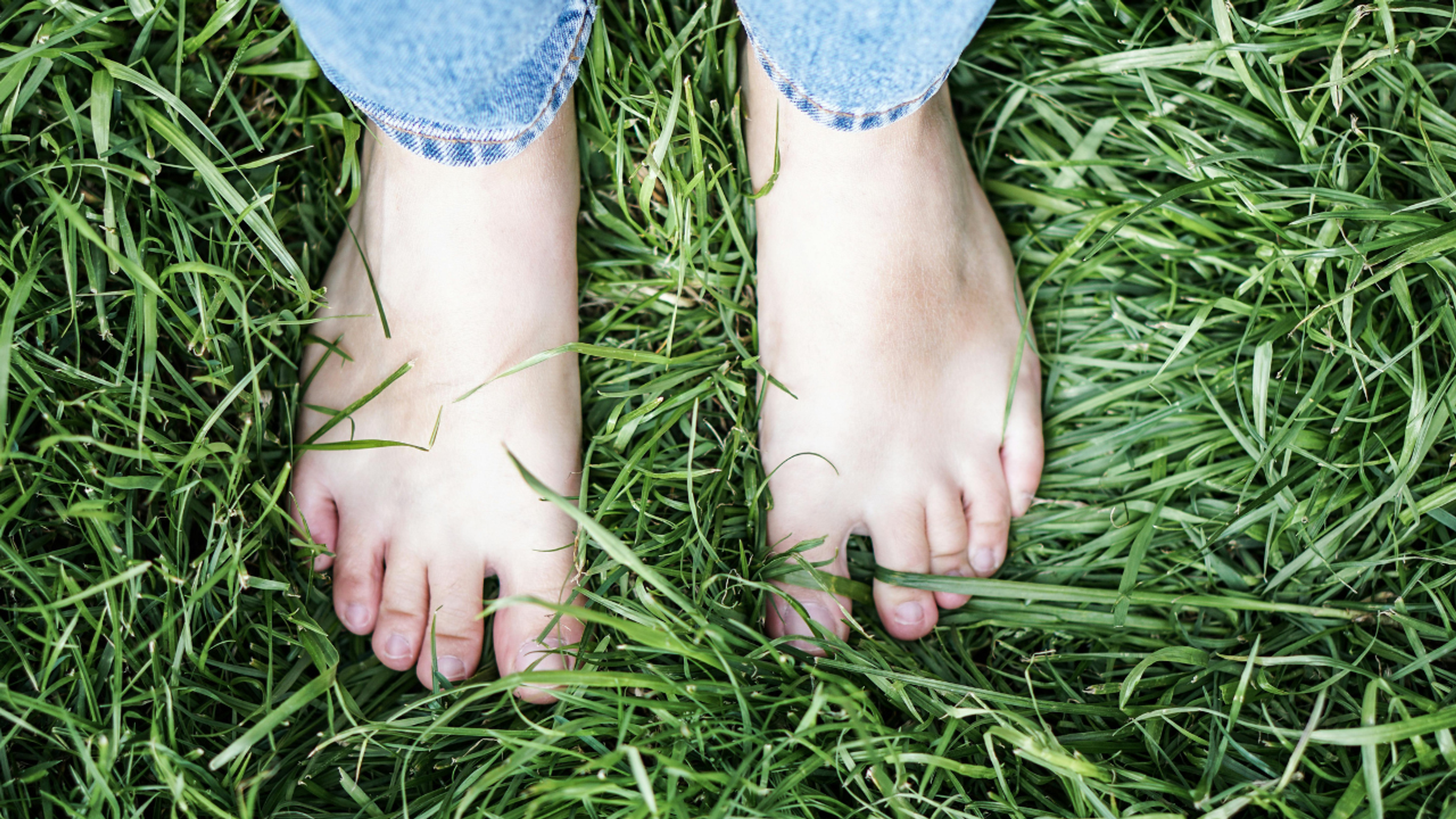 Feet in the grass