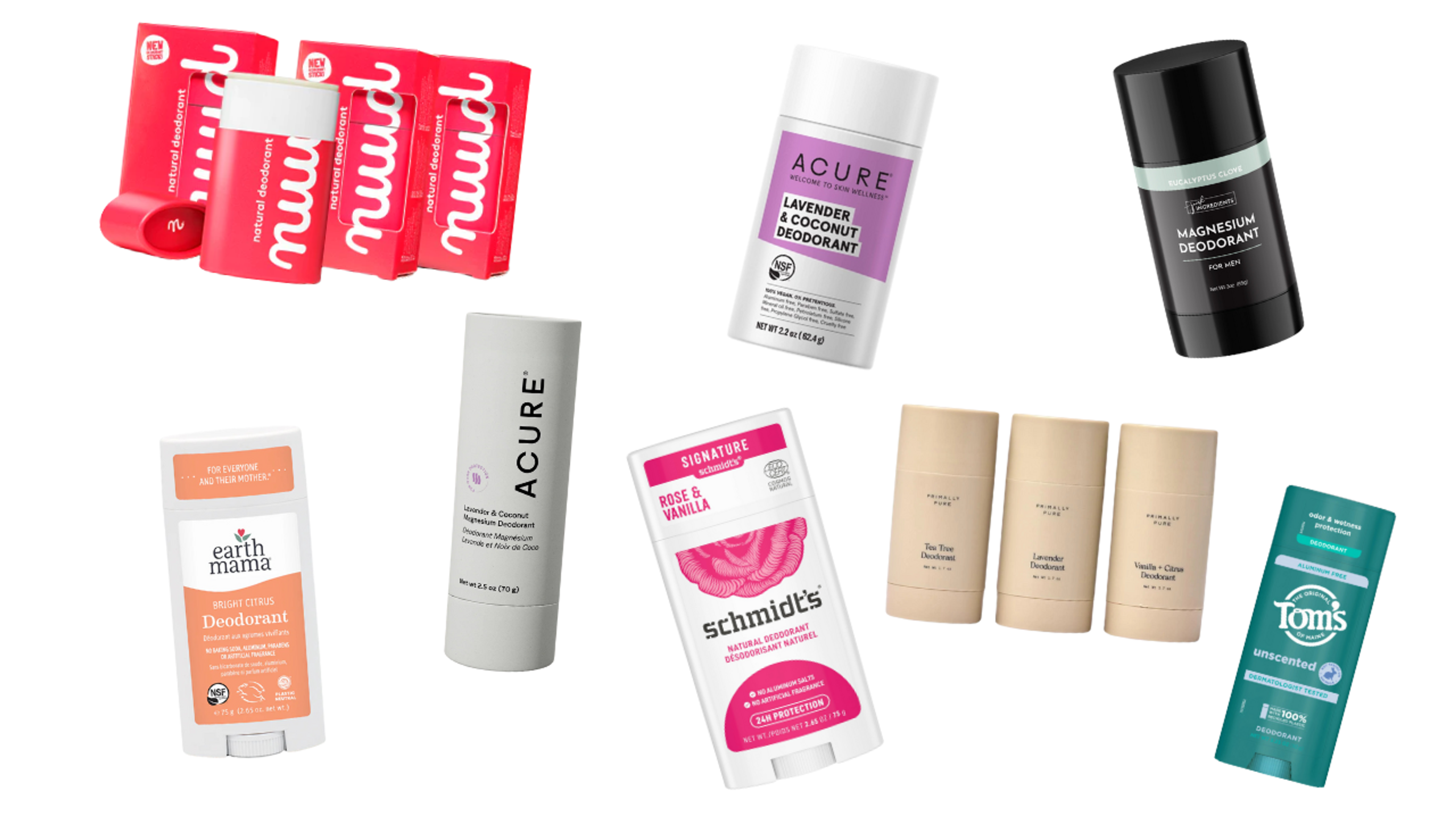 All natural healthy deodorants