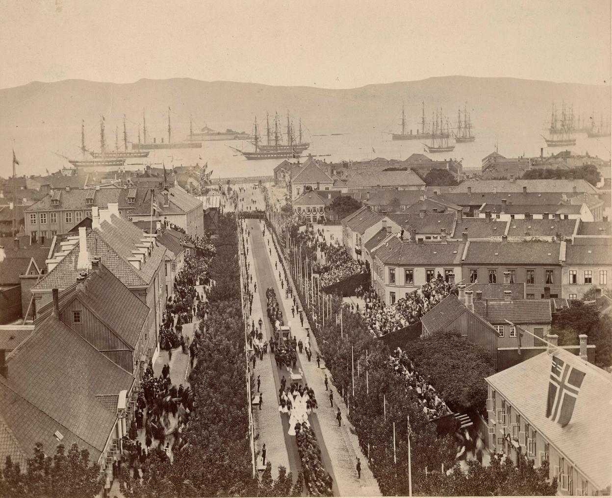 King Oscar II's coronation in Trondheim 1873