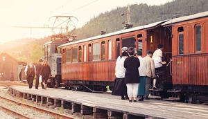 Old train at Thamshavn railway