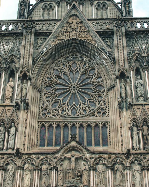 The front of Nidaros Cathedral