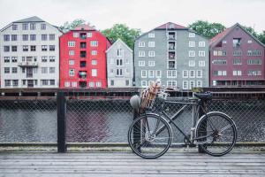 Bike by the river and "Bryggerekka"