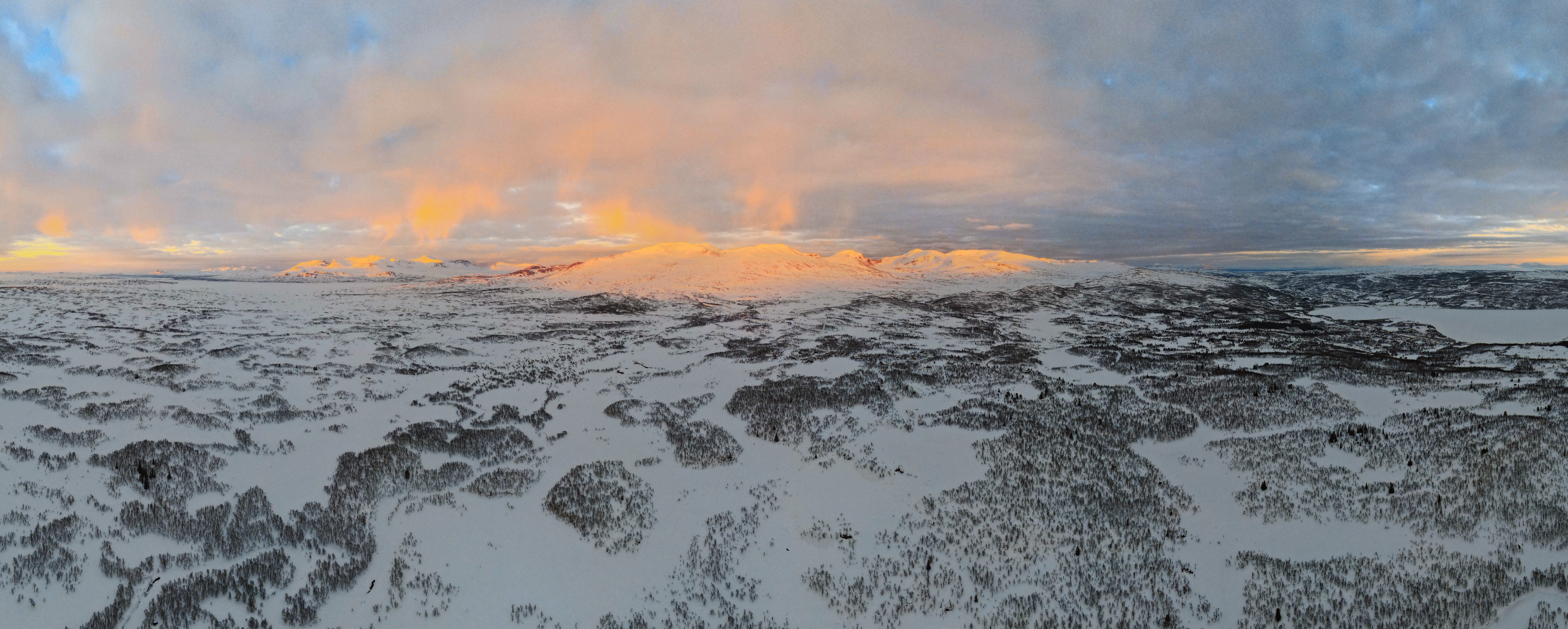 Mountain range "Sylan" east of Trondheim and Stjørdal