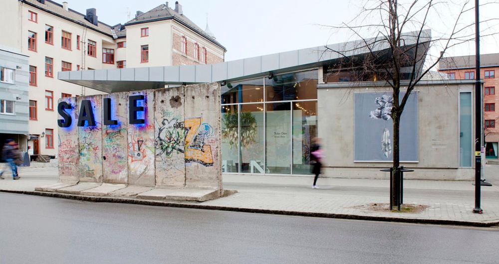 Art installation outside of Gråmølna, in Trondheim.