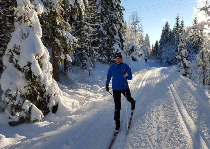Tiffany Otis crosscountry skiing in Trondheim